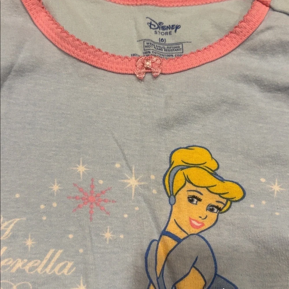 Disney Cinderella Kids Pajama Set - Light Blue and Pink